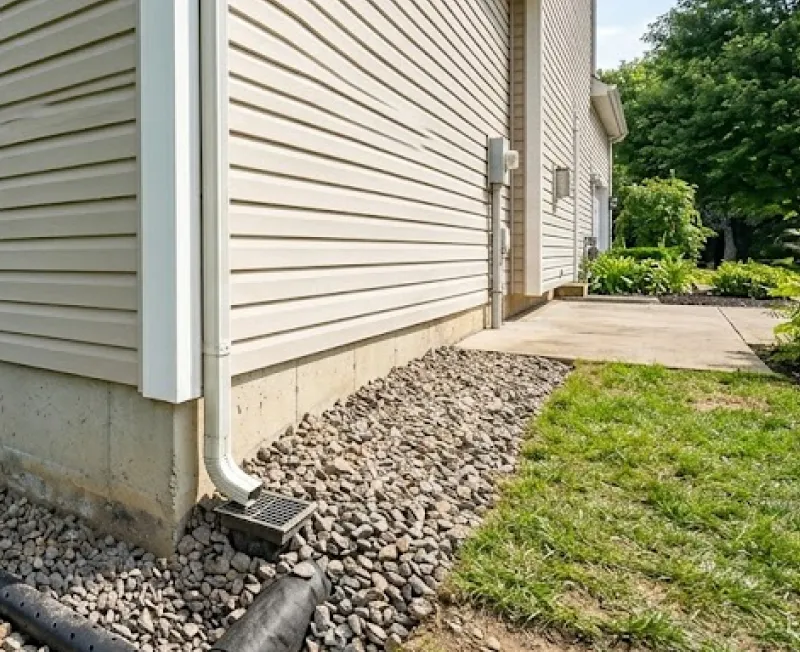 french drain install bottom tampa heights fl